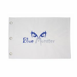 Blue Monster Pin Flag
