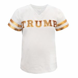 Gold Sequin Football Jersey Tee
