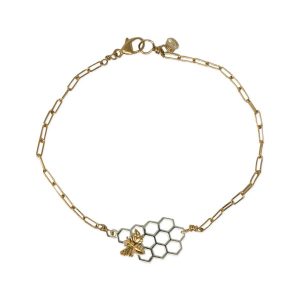 Honeycomb Bracelet w/ Bee