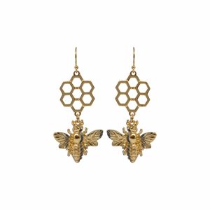 Honeycomb Drop Earrings