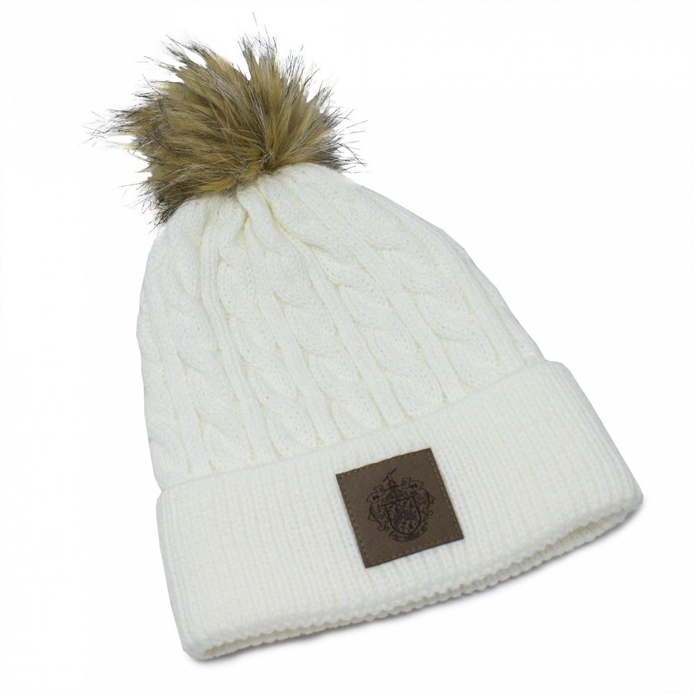 White pom hat Clearance