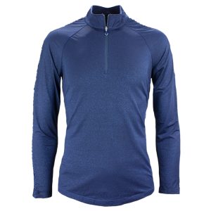 Ladies LS Ruched Lurex 1/4 Zip