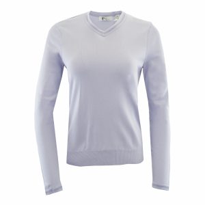 Lurex Tipped V-Neck Sweater