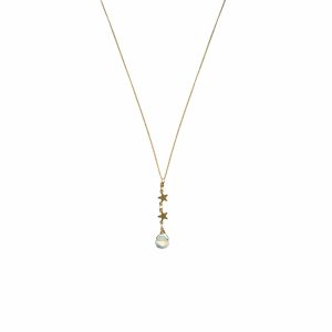 Opal Star Drop Necklace