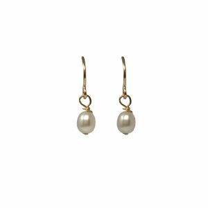 Petite Freshwater Pearl Drop Earrings
