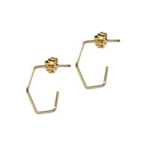 Honeycomb Post Earrings