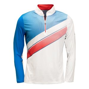 Solar Streak Long Sleeve Zip Mock