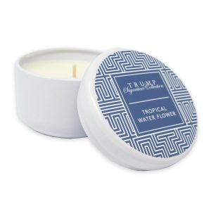 Tropical Water Flower Tin Candle