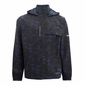 Windbreaker Full Zip Camo Jacket